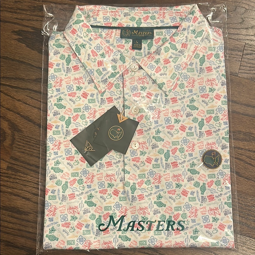 NWT - RARE - Masters - exclusive Berckmans Place Restaurant Logo Men's Polo